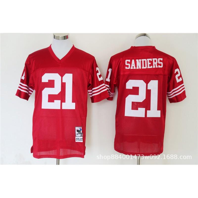 San Francisco 49ers Retro Football Jersey Mens Cotton Blend Training Uniform American Practice Fan Wear