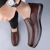 Fashion All-match Men's Loafers Luxury Brand Outdoor Antiskid Male Shoes Genuine Leather Men Casual Shoes Male Comfortable Business Shoe