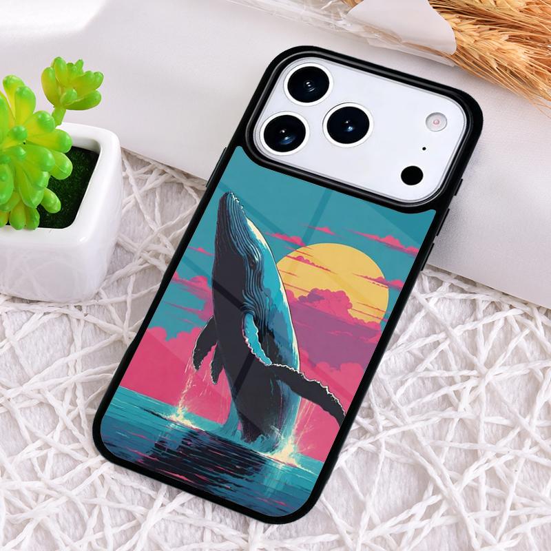 

Whale Fish Wave Sea Shockproof Phone Case for iPhone 17 Air 16e 15 11 12 14 13 Pro Max Cover Coque iPhone 13 Pro