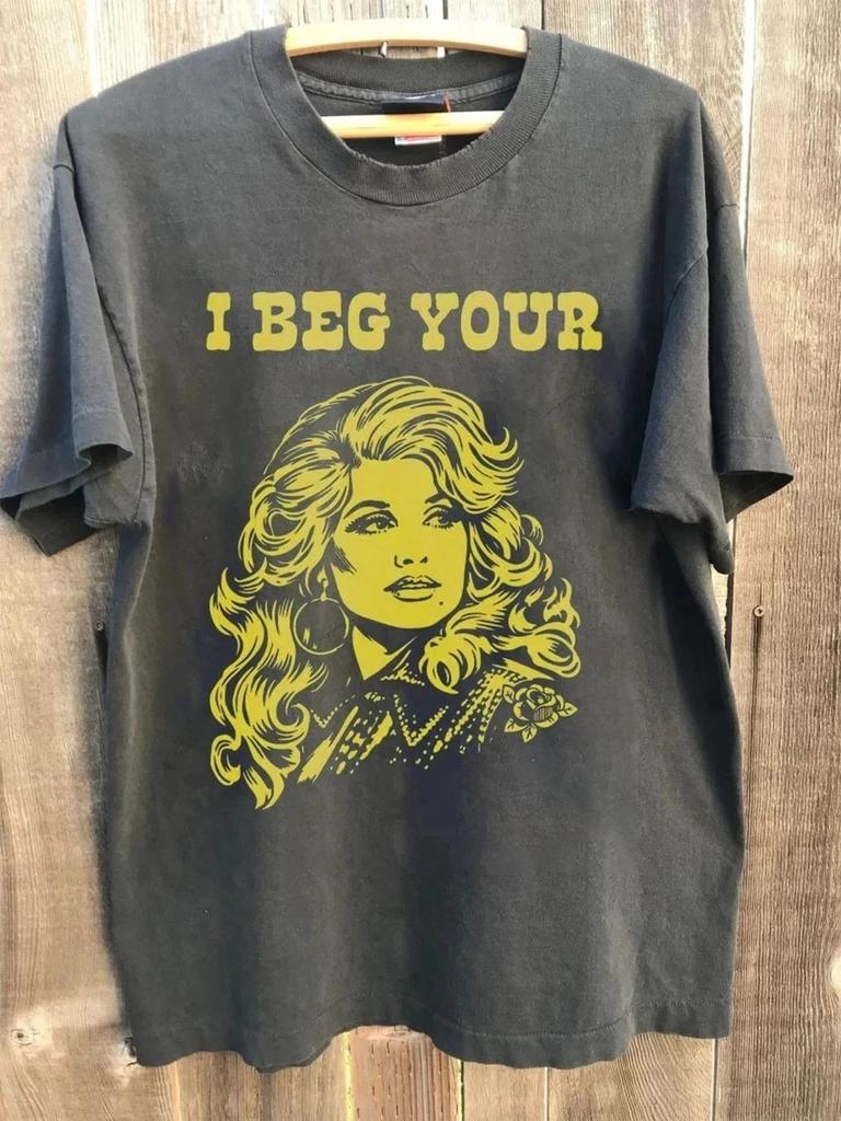 I Beg Your Parton Shirt Vintage Dolly Parton Country Musik T-Shirt Herren Damen