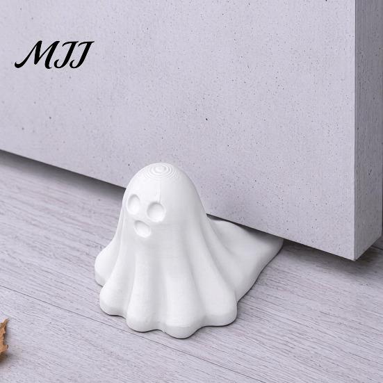 Windproof Door Stop Cute Ghost Stopper, 3D Printed Halloween Decoration Universal Fit Stopper Statue, Anti-slip Holder, for Home Bedroom Wedge
