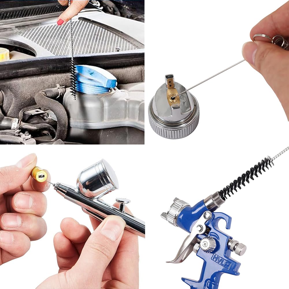 Carburetor Set, 5 Wire Brushes, 10 Cleaning Needles, 13 Cleaning Wires, For Welding