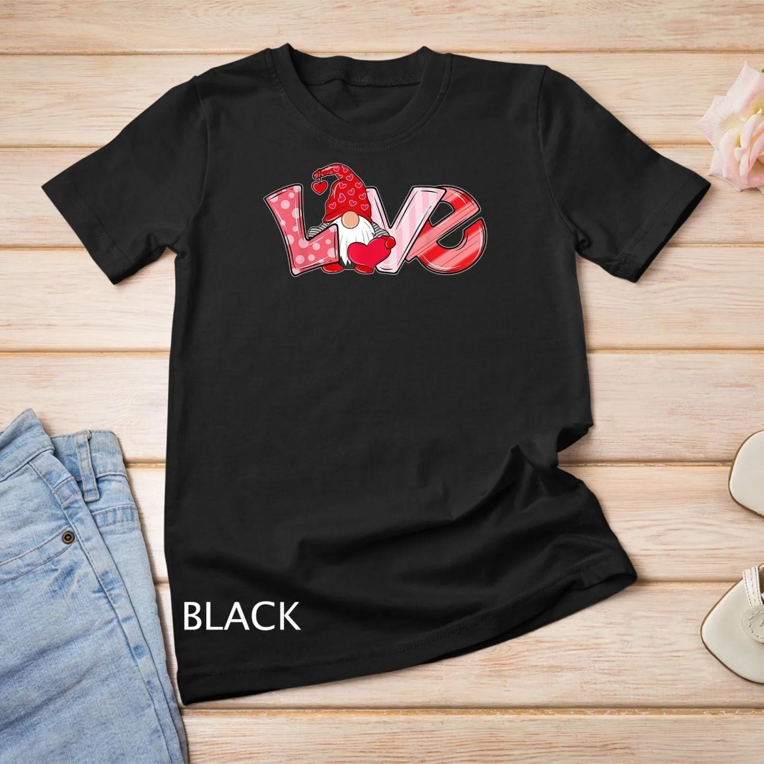Valentine s Day Gnome Love Funny s Mug T shirt S чёрный