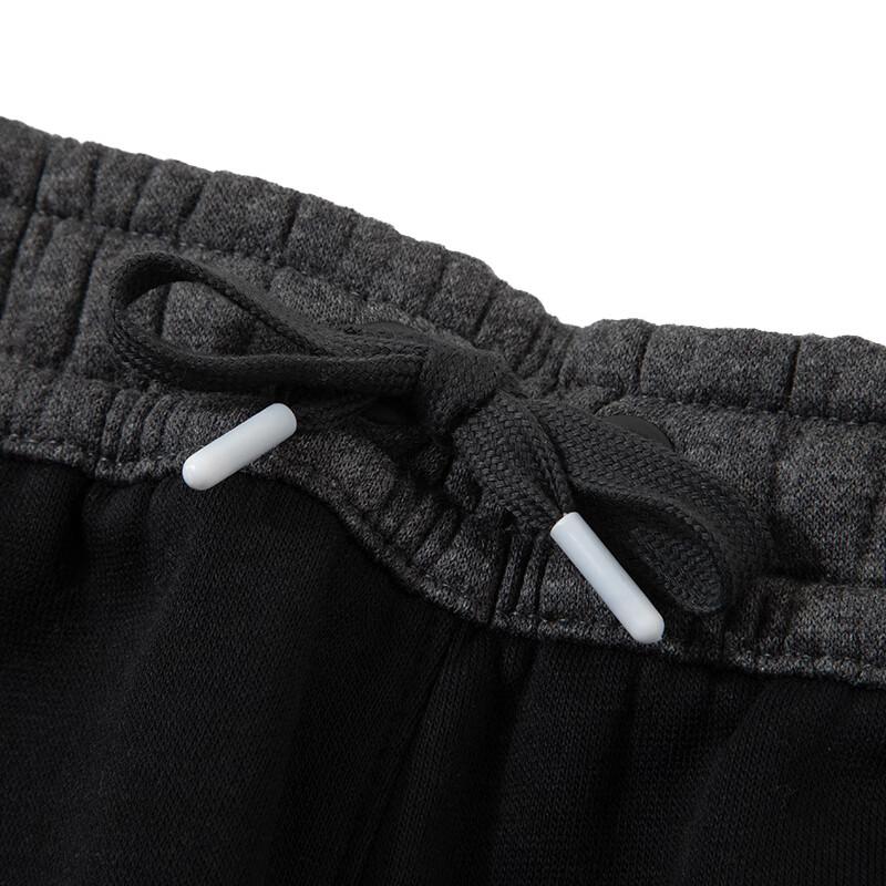 Nike Kids  Knitted Sports Pants Letter Print Color Block Drawstring Fleece Kids pants Black FN9132-010