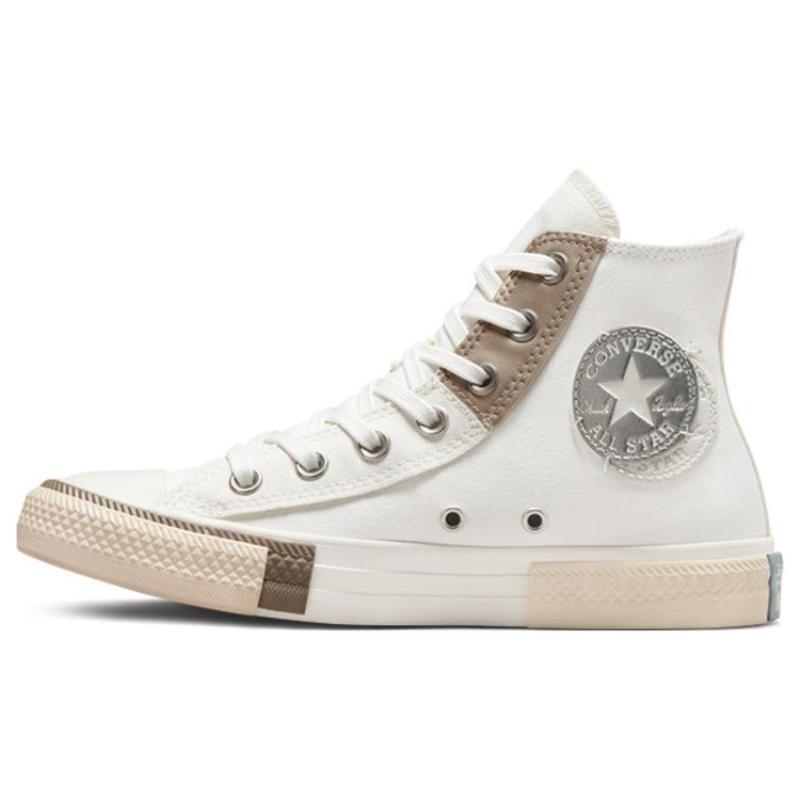 Converse Chuck Taylor All Star Vintage Easy to Wear Non-Slip Abrasion Breathable High Top Canvas Women's White