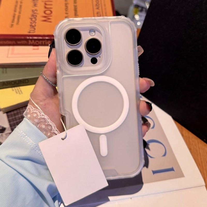 Matte Wireless Charging Magsafe Phone Case For For Iphone 11 12 13 14 15 16 Plus Magnetic Shockproof Bumper Cases Cover