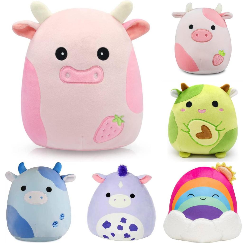 Fox Cow Soft Animal Stuffed Toy Cushion With Multiple Colors For Kids Room Decor