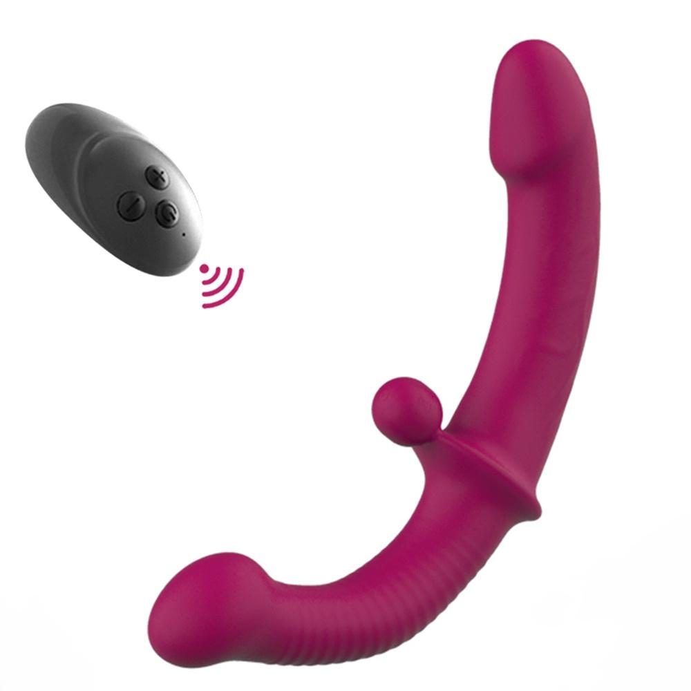 Erotic Sextoys Strapless Strapon Dildo Vibrator Lesbian Strap-on Penis Pegging Double Ended Dildo Adults Sex Toys for Women Vibration