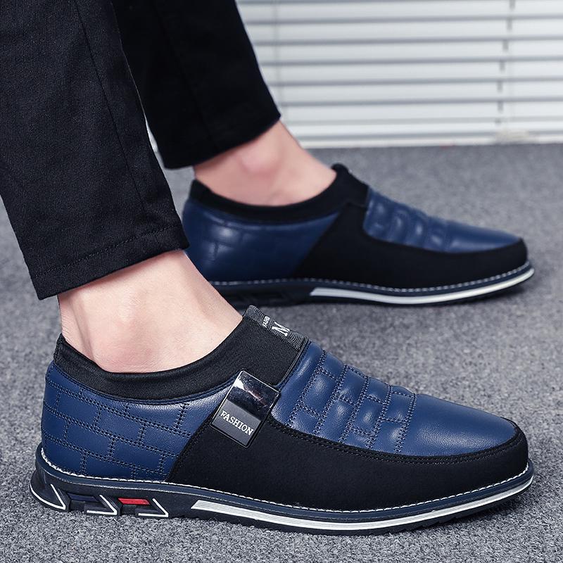 Men Leather Shoes Brand Fashion Business Shoes Male Formal Wedding Party Casual Shoes Genuine Leather Men Loafers Boat Sneakers