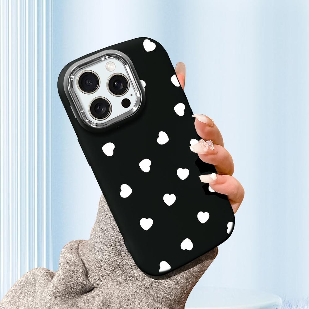 Solid Color Silver Edge Lens Fatty Casing Soft TPU Liquid Silicone Cover Shockproof Phone Case for Huawei Honor iPhone Infinix Tecno Vivo