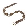 Heart Buckle Waist Belt Punk Chain Heavy Duty Grunge Buckle Modern Waistband Waist Chain Studded Belt