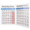 Bass Guitar Chords Chart 4‑String Electric Reference Paper Exercise Tool for Beginners