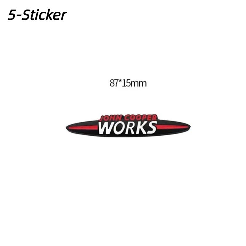 Metal JCW John Cooper Works Emblem Badge Decals For Mi-ni Coopers Clubman Countryman R50 R52 R53 R55 R56 R57 R58 F55