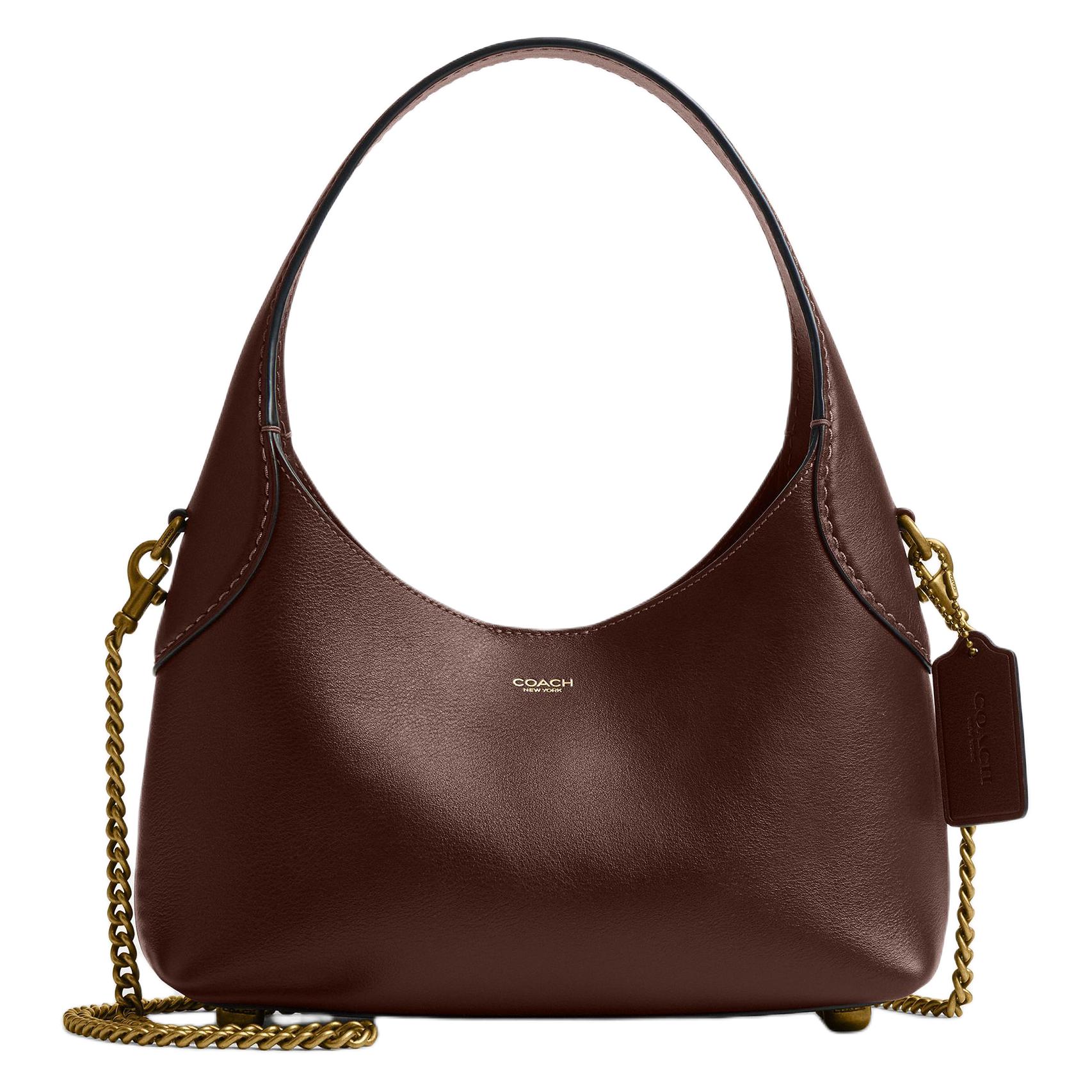 

Coach Brooklyn 23 Gold Foil Logo Chain Shoulder Bag Women Shoulder Bag Maple CCQ56-1ZMPL Basic Set (Bag+Dust Bag)
