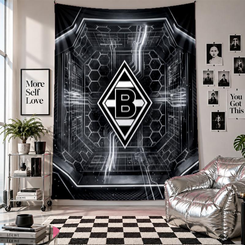 Borussia Mönchengladbach Wall Tapestry Home Decor Wall Hanging Cloth for Bedroom Living Room Background