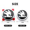 AAABO1 For Skoda Car Sticker New ABS Car Front Rear Emblem For SKODA Rapid Fabia 1 2 Karoq Yeti Superb Vision Octavia A7 RS Decals Trun
