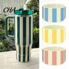 Shockproof Base Pad for Insulated Cups Striped Cup Cover, Elastic Silicone Protective Sleeve, Waterproof Non Slip Universal Boot Outdoor Fitness