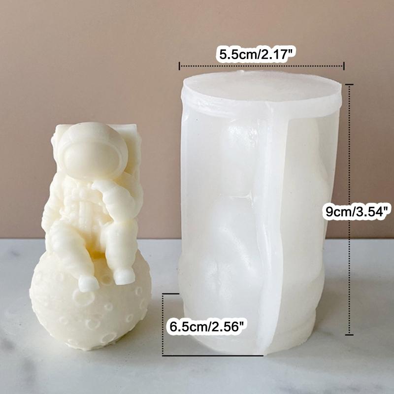 Matriță Săpun Decorațiune Astronaut 3D Matriță DIY Ceară Aromată pentru Lumânări Matrițe Săpun Aromatic pentru Fabricarea Lumânărilor