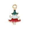Christmas Enamel Charms for Jewelry Making, Mini Christmas Tree Pendants Charm for DIY Necklace Bracelet Earrings Making