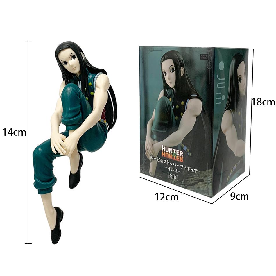 14-23cm Hunter x Hunter Chrollo Lucilfer Figura de Anime Trupe Fantasma Hisoka Figura de Ação Killua Zoldyck Kurapika Modelo Brinquedos