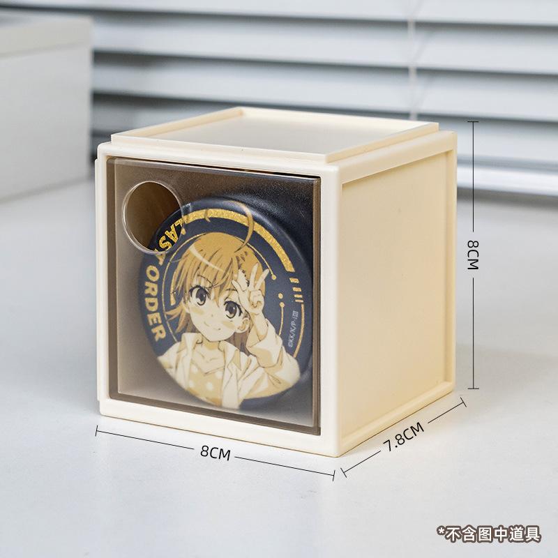 Transparent Stackable Millet Storage Box Figure with Drawer Desktop Ornament Display Box Finishing Artifact грязно-белый 2090₽
