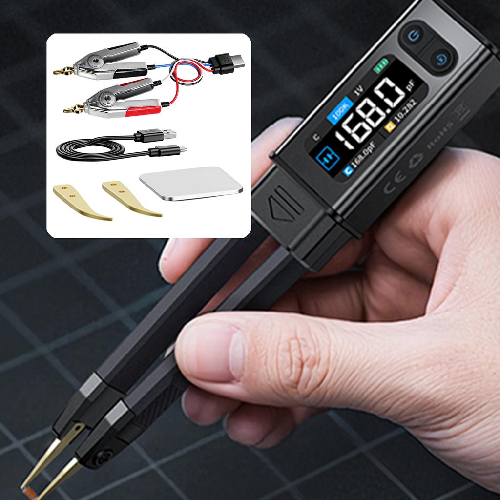 Professional Flows Tester Tool Using Kelvin Clip Technology ABS Bridge Meter Designs for Confined Space Measurement