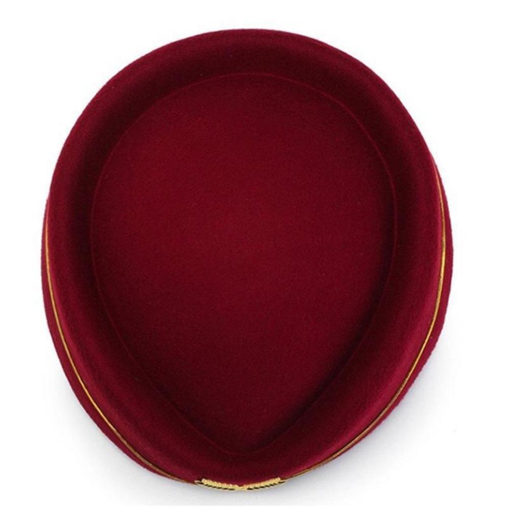 High-quality Work Cap Women Lady Stewardess Hat Beret Hat Air Hostesses Hat Party Hats