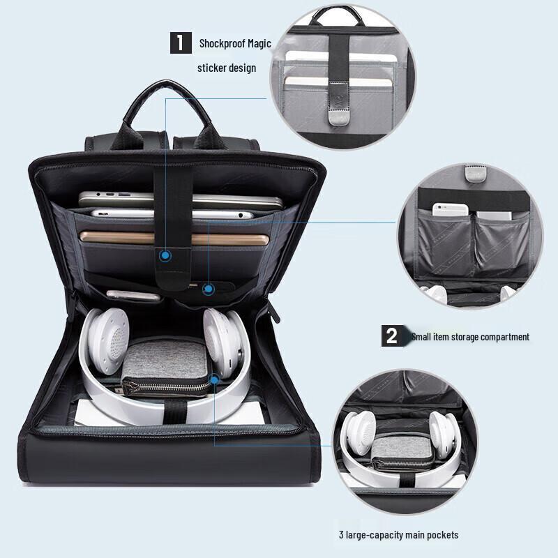 Zaino per Laptop da Business Bangge Ultra-sottile da 14 pollici