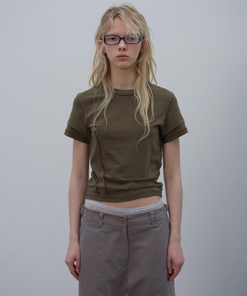 LCDC™ Raw Seam Top (Khaki)