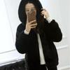 Autumn and winter new light fur coat women's imitation mink hair hooded short plush coat women