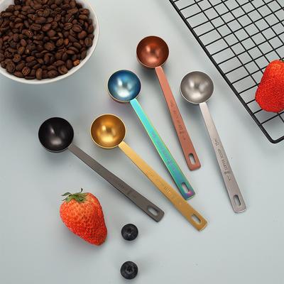 Kitchen Measuring Spoon Stainless Steel Coffee Scoop 15ml 30ml Tablespoon Milk Powder Spice Measure Spoon Metal Measuring Tools
