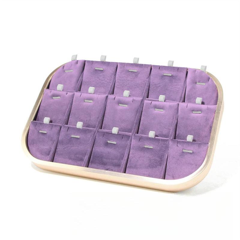Bracelet Jewelry Display Tray Rings Earrings Organizer Pallet Jewellery Counter Showcase Salver Necklace Ornament Storage Case