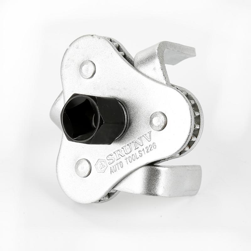 Universal Adjustable Oil Filter Wrench Install Uninstall Removal Tools Car Repair Tools With 3 Jaw Uninstall Removal Key