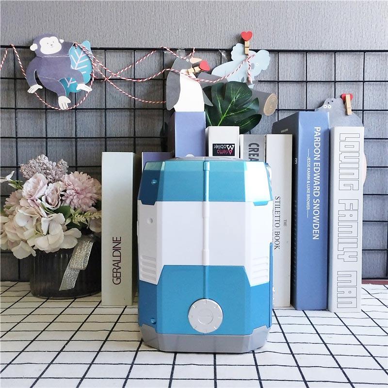 Adjustable Volume Face Recognition Piggy Bank with Password and Automatic Money Rolling for Kids