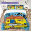 Pippi Longstocking Pattern Bedding Uilt Set Uilt Cover Pillowcase Home Decoration Birthday Gift (1 * Duvet Cover + 2 * Pillowcase Without Core)114