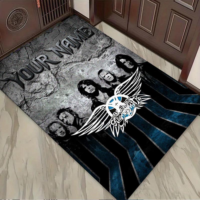 Name Custom Aerosmith Carpet Rug for Living Room Bedroom Home Sofa Decoration,Kids play Non-slip Floor Mat