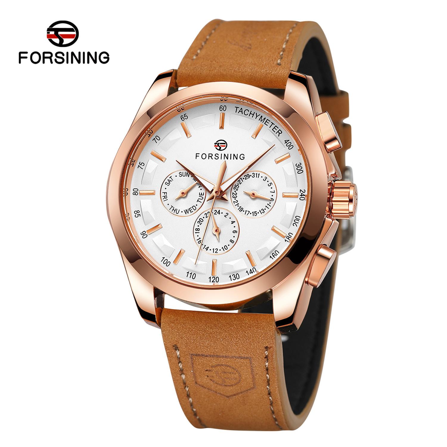 

Forsing Чоловіча мода Дозвілля Механічна машина Багатофункціональний механічний годинник