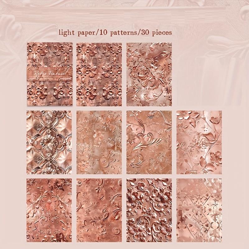 

Набор легкой бумаги в винтажном стиле, 30 шт., смешанные цвета с цветочными и природными мотивами - Идеально подходит для поделок своими руками, скрапбукинга, упаковки подарков