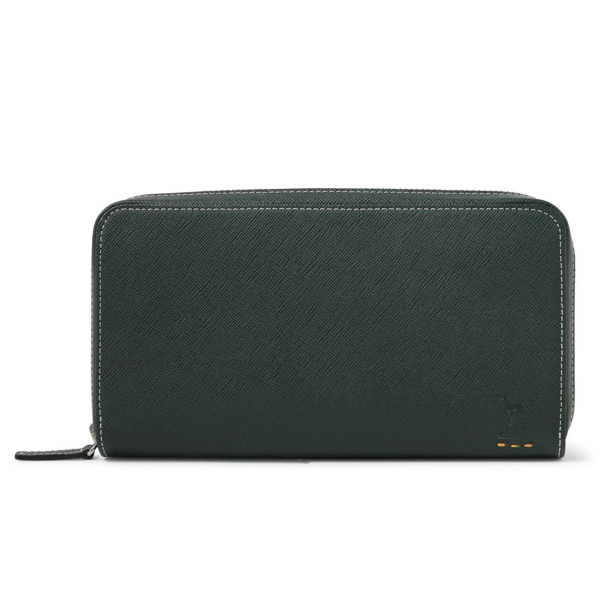 

Long Wallet with Round Zipper 118020 Our Limited Special Order Model Large Capacity Genuine Leather Green [Adabat] Men s [52]