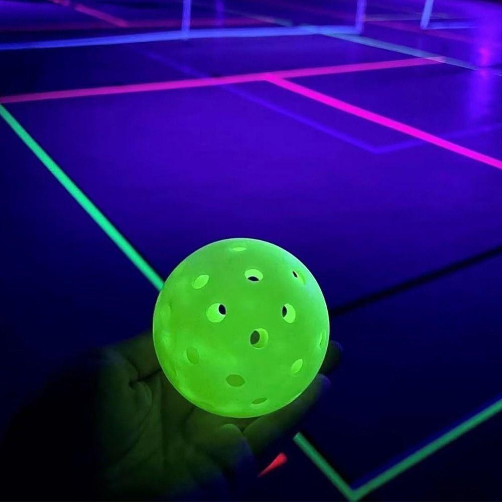 Grünes Licht LED Leuchtende Pickleball Bälle Langlebig Leuchten im Dunkeln Pickleball Bälle Outdoor