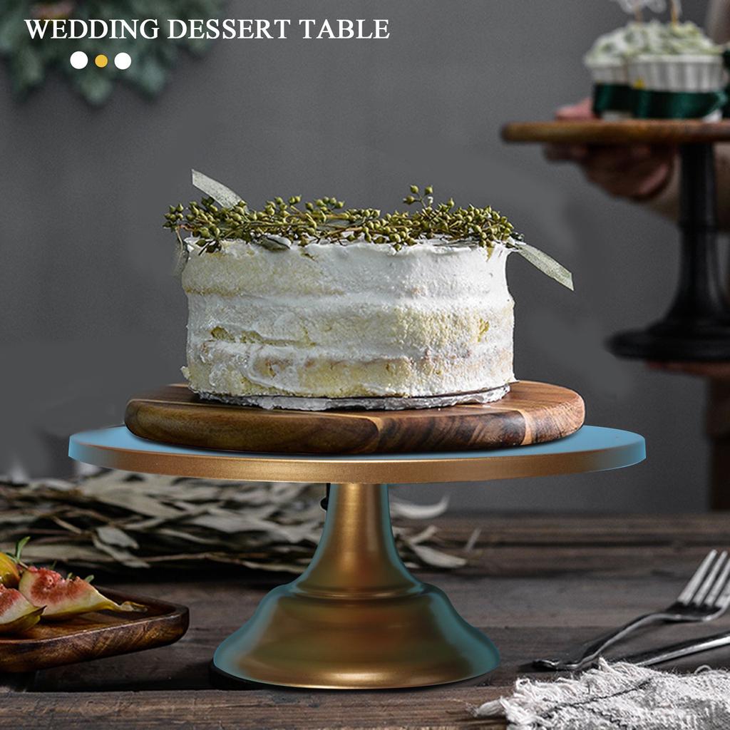 ABWR-12 Inch Iron Round Cake Stand Cake Plate Pedestal Dessert Holder Wedding Birthday Party