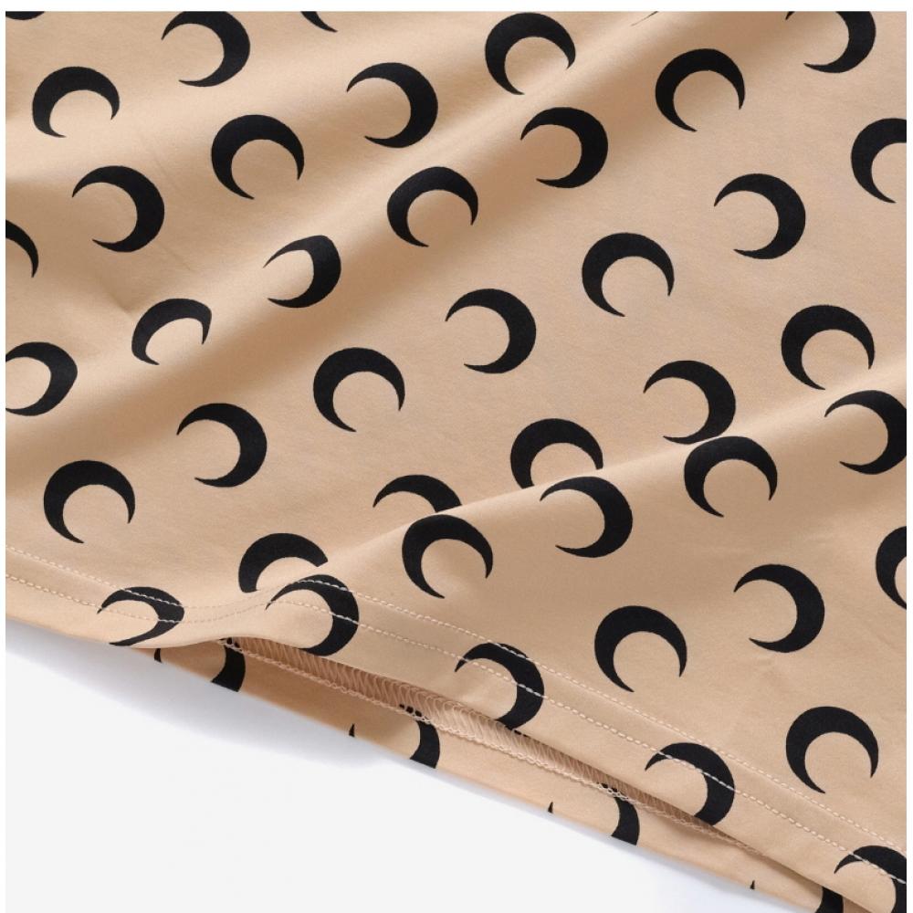 Marine Serre All Over Recycle Moon Logo T shirT uTs001a Cjer0001 Ta10