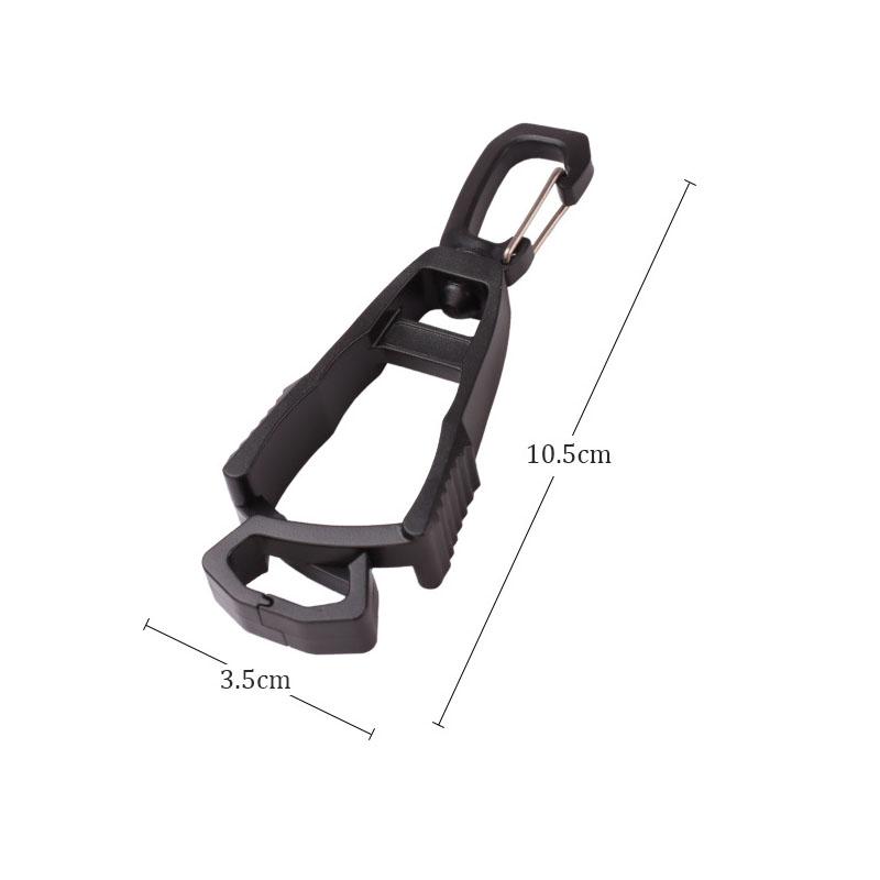 1-10pcs Outdoor Gloves Clip Hanger Multi-purpose Anti-drop Hook Work Gloves Holder Water Bottle Keys Safety Clamp Camping Tools