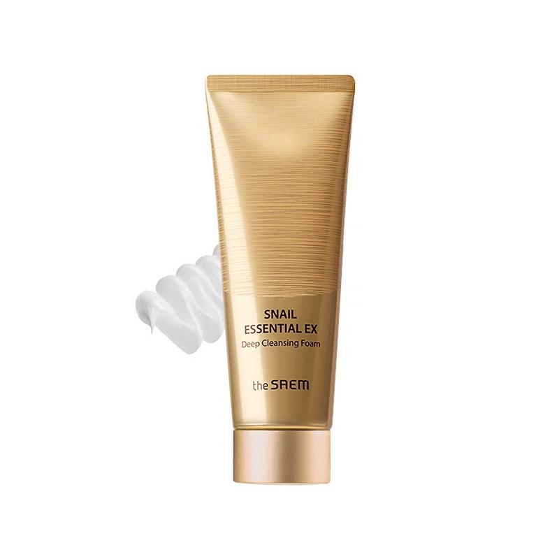 The Saem Snail Essential EX Глубоко очищающая пенка 150 мл 1080 Пенка для лица Япония Deep Cleansing Foam 150ml