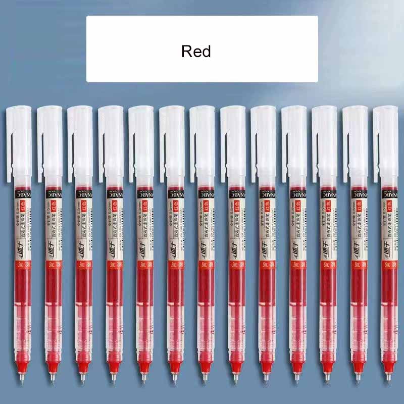 0.5mm Quick-Drying Large Capacity Smooth Rollerball Pens Gel Ink Pen Needle Point Fine Line Writing School & Office Supplies