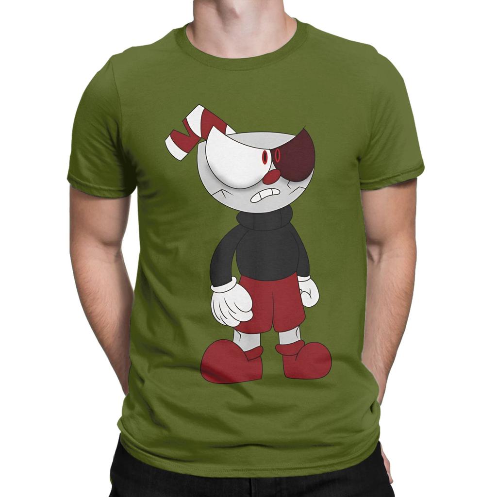 Cuphead Red Poster Graphic 100 Cotton TShirt Cuphead Tops Tees For Unisex