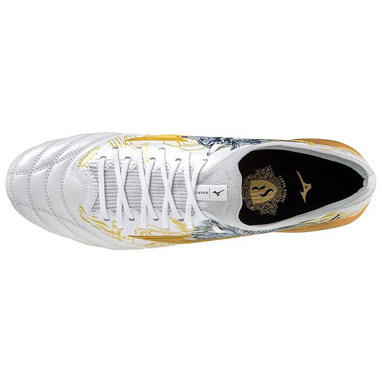 Sergio Ramos x Mizuno Morelia Neo 3 Beta SR4 Lion and Wolves Men Sneakers White Champion-Gold Cool-Grey P1GA229804