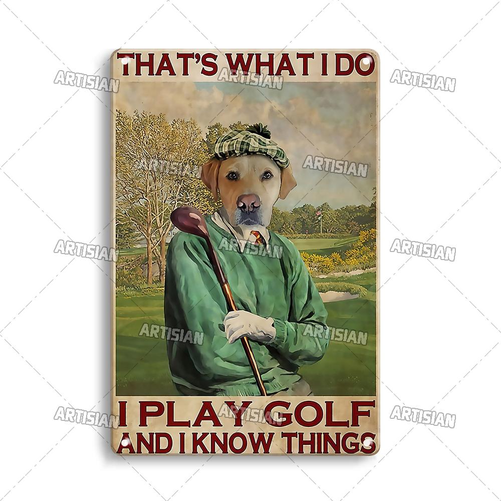 Artisian Sport Metal Plate Golf Tin Sign Vintage Decorative Poster Wall Decor Garage Bar Pub Club Hotel Kitchen Home Man Cave