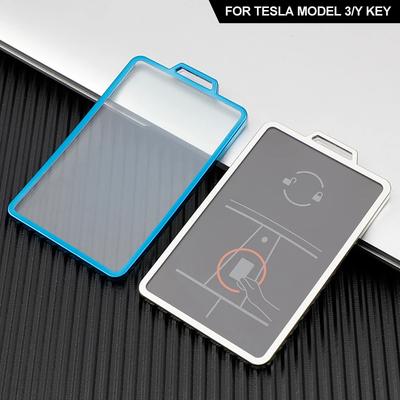 Auto Schlüsselkartenetui Halter Schutzhülle TPU Schlüsselschale für Tesla Model 3/Y Schlüsseltasche