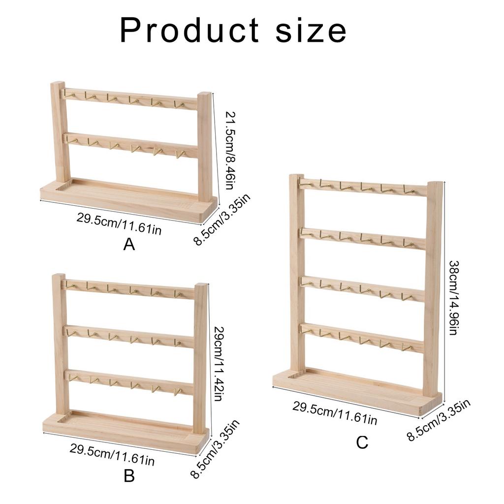 Space Saving Keychain Display Stand Practical Key Rings Exhibit Rack for Keeping Keychains Sorted and Accessible